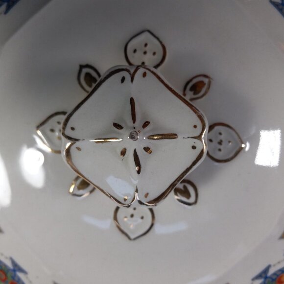 Myott Serving Dish Server MYO100 Fruit in Urn Blue Band Staffordshire England - Picture 7 of 13